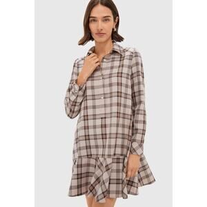 TUCKERNUCK Brown Plaid Callahan Shirt Dress Size XXL NWT Retail $148 Tuckernuck